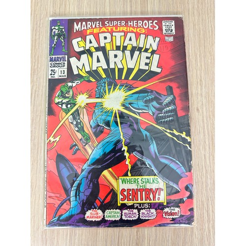 194 - MARVEL SUPERHEROES #13 FEATURING CAPTAIN MARVEL. First App of Carol Danvers. 2nd App of Captain Marv... 