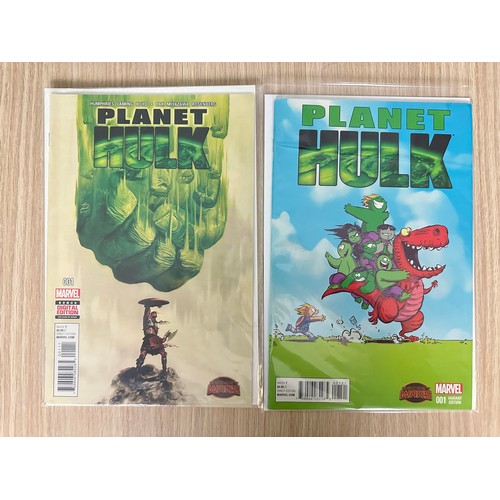 89 - PLANET HULK #1 ORIGINAL FIRST PRINT PLUS SKOTTIE YOUNG VARIANT COVER. 2 Marvel Comics 2015. Both NM ... 