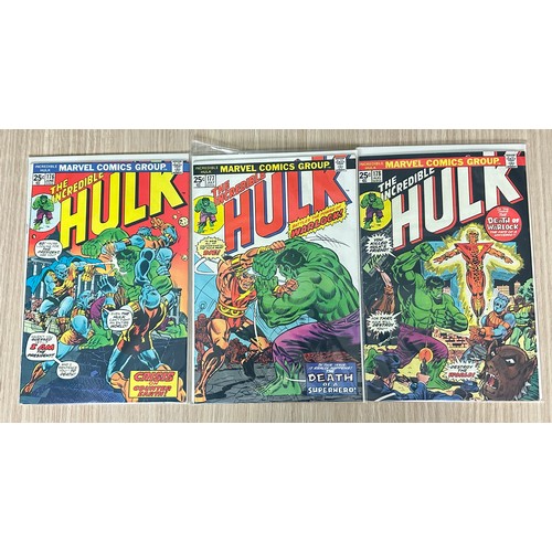 189 - INCREDIBLE HULK #176 - 178. The Death and Rebirth of Adam Warlock Storyline - Key Bronze Age Marvel ... 