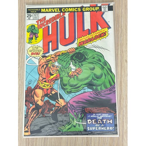 189 - INCREDIBLE HULK #176 - 178. The Death and Rebirth of Adam Warlock Storyline - Key Bronze Age Marvel ... 