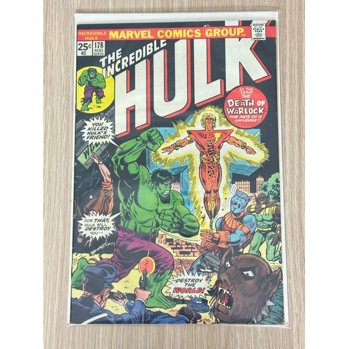 189 - INCREDIBLE HULK #176 - 178. The Death and Rebirth of Adam Warlock Storyline - Key Bronze Age Marvel ... 