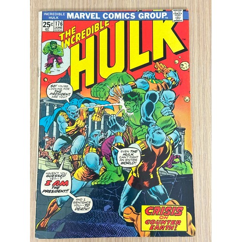 189 - INCREDIBLE HULK #176 - 178. The Death and Rebirth of Adam Warlock Storyline - Key Bronze Age Marvel ... 