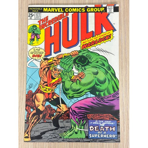 189 - INCREDIBLE HULK #176 - 178. The Death and Rebirth of Adam Warlock Storyline - Key Bronze Age Marvel ... 