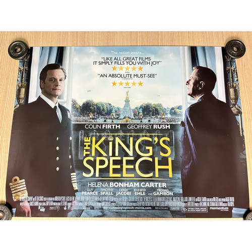 253 - THE KINGS SPEECH ORIGINAL MOVIE CINEMA QUAD POSTERS x 2 DIFFERENT STYLES. From the awards winning 20... 