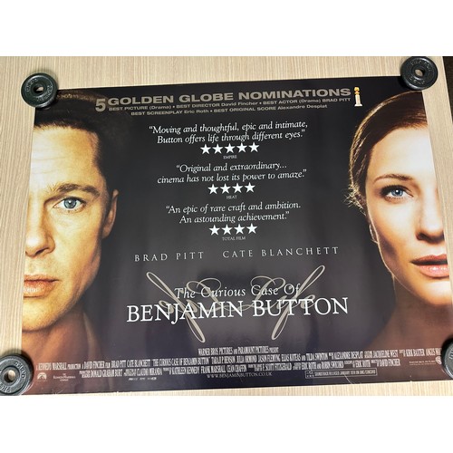 254 - THE CURIOUS CASE OF BENJAMIN BUTTON  (2008) - ORIGINAL UK QUAD FILM CINEMA MOVIE POSTER. Measures 30... 