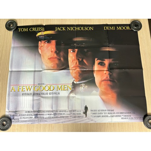 257 - A FEW GOOD MEN (1992) - ORIGINAL UK QUAD MOVIE FILM POSTER - FOLDED. Measures 30