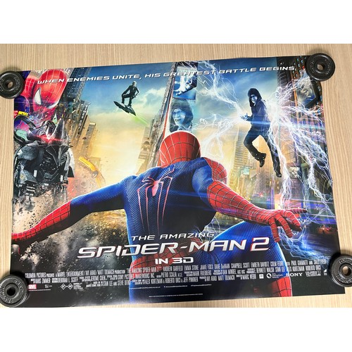 258 - THE AMAZING SPIDER-MAN 2 - Original UK QUAD Movie Film  Cinema Poster for the 2014 Film. Excellent C... 