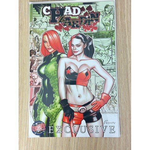 320 - HARLEY QUINN 3RD SKETCHBOOK BY CHAD HARDIN SIGNED. 2015. NM Condition. Bagged & Boarded. Signed by C... 