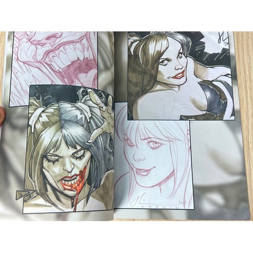 320 - HARLEY QUINN 3RD SKETCHBOOK BY CHAD HARDIN SIGNED. 2015. NM Condition. Bagged & Boarded. Signed by C... 