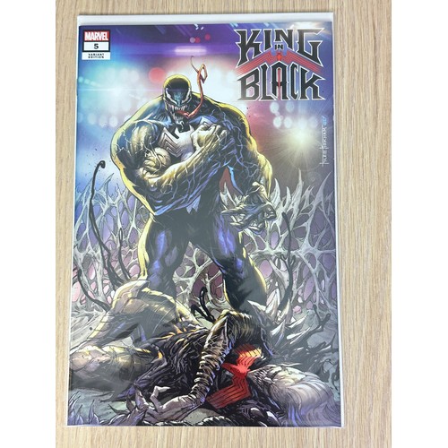 321 - KING IN BLACK #5 - Tyler Kirkham Variant set. Trade & Virgin Variants. Ali/Liston Homage. Marvel Com... 