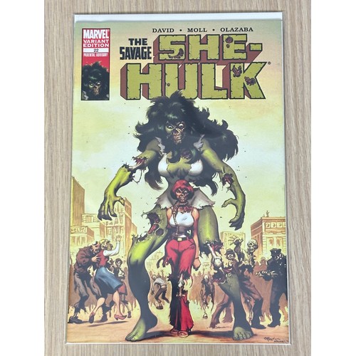 328 - SHE-HULK VOL.2. #25. Ed McGuiness Variant Cover. Cover art inspired by The Savage She-Hulk #1. Zombi... 