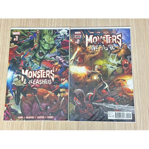 333 - MONSTERS UNLEASHED Vol.2. Complete  set #1 - 5. 1st Full  App of Kid Kaiju. Marvel Comics 2017. All ... 