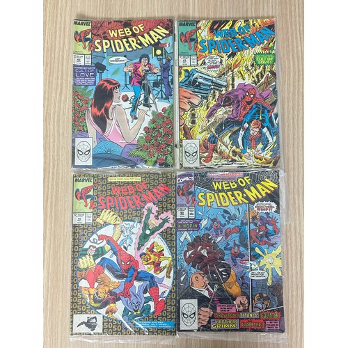 347 - WEB OF SPIDER-MAN BUNDLE. 8 Marvel Comics from 1987 onwards featuring: #30, 35, 38, 40, 4243, 50, 65... 