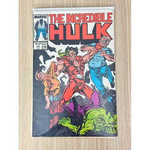 314 - INCREDIBLE HULK #330 - First Cover Art on a main Marvel title by Todd McFarlane. Marvel Comics 1987.... 