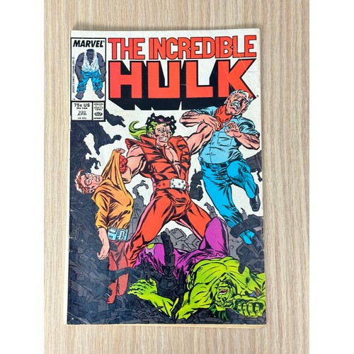 314 - INCREDIBLE HULK #330 - First Cover Art on a main Marvel title by Todd McFarlane. Marvel Comics 1987.... 