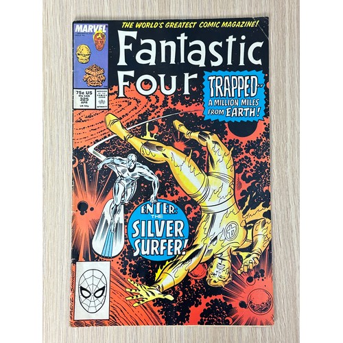 317 - FANTASTIC FOUR #325. Silver Surfer Cover App. Marvel Comics 1989. VG/FN Condition. Bagged & Boarded.