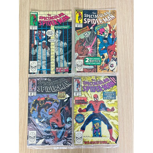 344 - PETER PARKER: THE SPECTACULAR SPIDER-MAN Bundle.  
9 Marvel Comic books from 1989. Featuring #151, 1... 