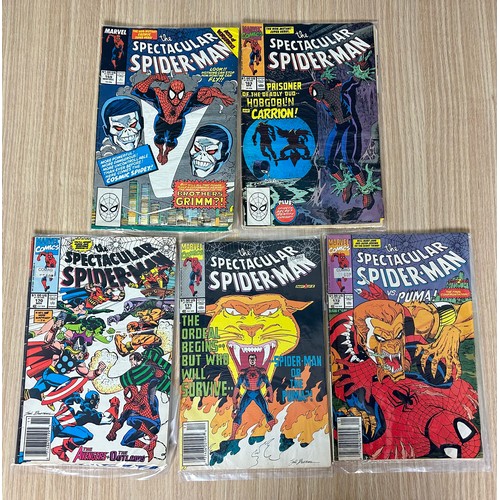 344 - PETER PARKER: THE SPECTACULAR SPIDER-MAN Bundle.  
9 Marvel Comic books from 1989. Featuring #151, 1... 