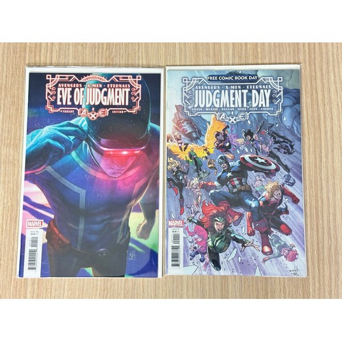 312 - HUGE A.X.E (Avengers v X-Men v Eternals) JUDGMENT DAY BUNDLE - 31 Comics in total. 
Comprising of A.... 