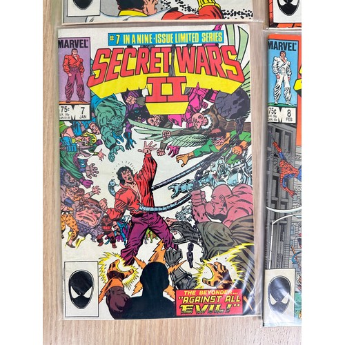 271 - SECRET WARS II #1 - 9. Complete set. 1st App & Death of Beyonder. Bronze Age Marvel Comics. All in F... 