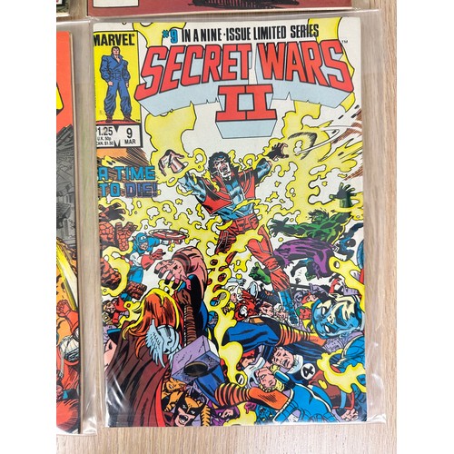 271 - SECRET WARS II #1 - 9. Complete set. 1st App & Death of Beyonder. Bronze Age Marvel Comics. All in F... 