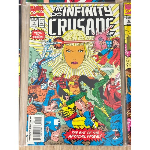 285 - INFINITY CRUSADE #1 - 6. Complete Limited series. #1 - Foil Cover. 1st Full App of the Goddess. Marv... 