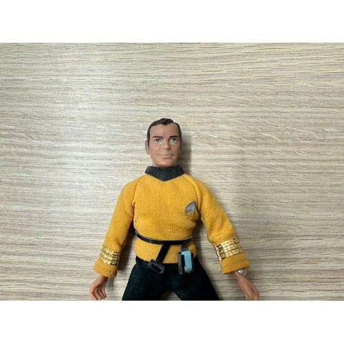 517 - STAR TREK - Vintage 1974 MEGO Star Trek CAPTAIN KIRK Figure Complete with Belt and Communicator but ... 