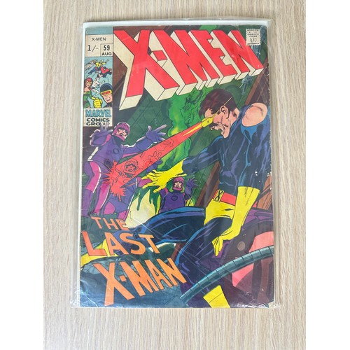 201 - UNCANNY X-MEN #59. 1st Appearance of Dr. Lykos the human form of Sauron. VG/FN Condition, Bagged & B... 