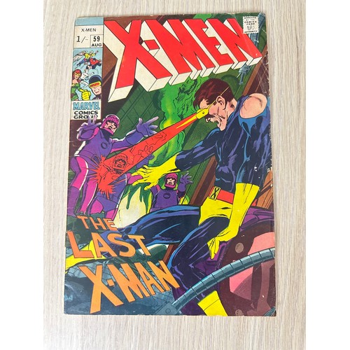 201 - UNCANNY X-MEN #59. 1st Appearance of Dr. Lykos the human form of Sauron. VG/FN Condition, Bagged & B... 