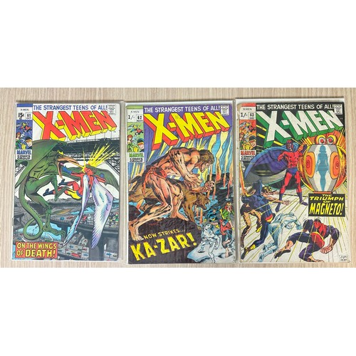 203 - UNCANNY X-MEN #61 - 63. 2nd App of Sauron, 1st Team App of the Savage Land Mutates. VG Condition
