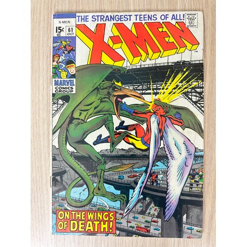 203 - UNCANNY X-MEN #61 - 63. 2nd App of Sauron, 1st Team App of the Savage Land Mutates. VG Condition