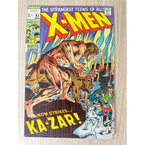 203 - UNCANNY X-MEN #61 - 63. 2nd App of Sauron, 1st Team App of the Savage Land Mutates. VG Condition