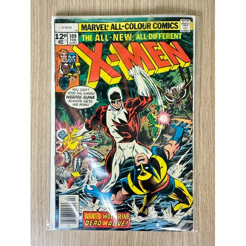 209 - UNCANNY X-MEN #109. 1st App of Weapon Alpha. Marvel Comics 1978 FN condition. Bagged & Boarded.