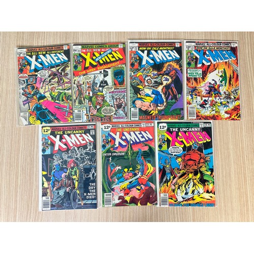 210 - UNCANNY X-Men 110 - 116.
#112 features Classic George Perez Cover Art. #114 First Time 'Uncanny' app... 