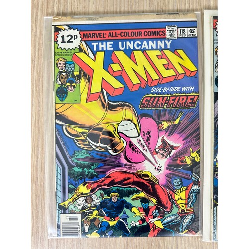 211 - UNCANNY X-MEN #118 &  119. 1st App of Mario Yoshida. VG Condition. Marvel Comics 1979.