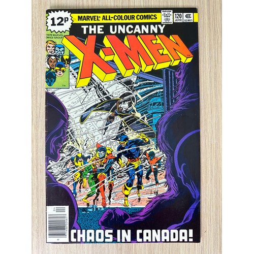 212 - UNCANNY X-MEN #120 & 121. First Cameo & Full Appearances of Alpha Flight. Key Comics. FN/VFN Conditi... 