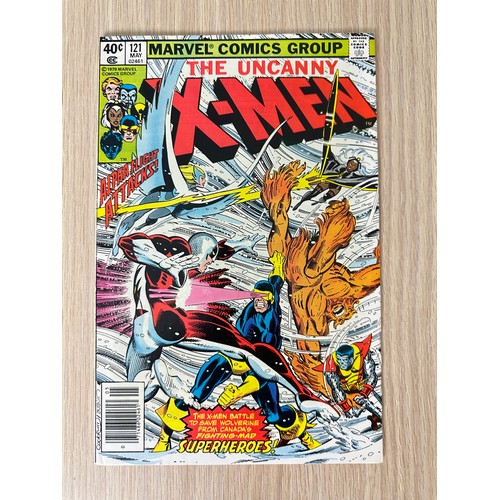 212 - UNCANNY X-MEN #120 & 121. First Cameo & Full Appearances of Alpha Flight. Key Comics. FN/VFN Conditi... 