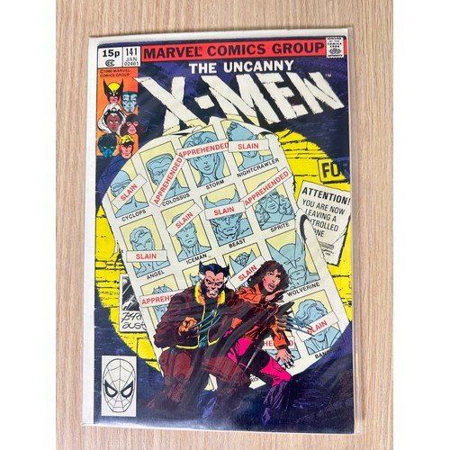 216 - UNCANNY X-MEN #141 & 142. 'Days of Future Past' Pts 1 & 2. Key Comics. Many First App's. Both FN/VFN... 