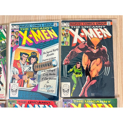 220 - UNCANNY X-MEN #170 - 179. 
10 Comics in total. Includes some minor keys. All  FN/VFN Condition. Marv... 