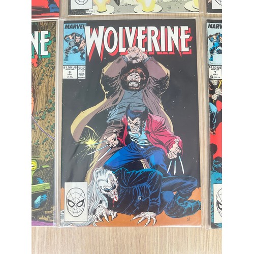 223 - WOLVERINE #2 - 7. Marvel Comics 1988/89. Featuring Key Comics & Artwork. VFN/NM Condition. 6 Comics ... 