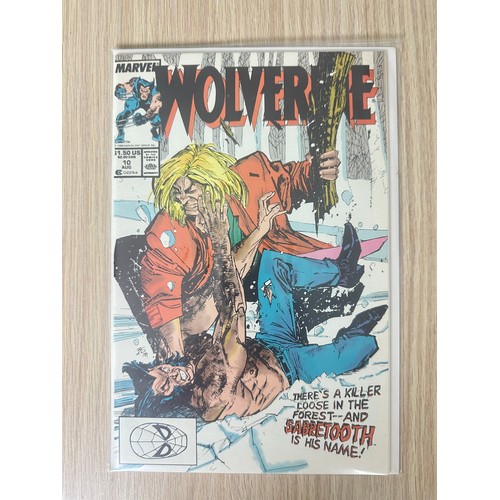 224 - WOLVERINE #9 & 10.  Featuring First Sabretooth App in a Wolverine Title. Both NM Condition. Both B a... 