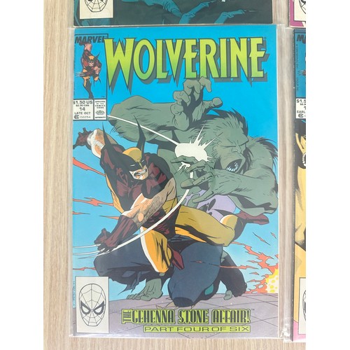 225 - WOLVERINE #11 - 16. Complete 'The Gehenna Stone Affair' Storyline. All VFN/NM Condition. Marvel Comi... 
