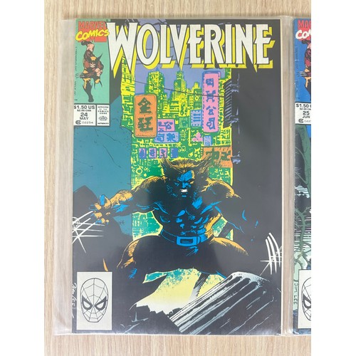 227 - WOLVERINE #24 - 26. #24 features Iconic Jim Lee  Cover Art. VFN/NM Condition. 3 Comics in total.