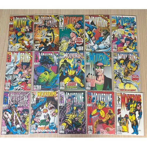 230 - WOLVERINE #51 - 87. Complete Numbered run of 37 Comics (2 x #73). Including some minor keys. Marvel ... 