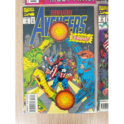 233 - AVENGERS: THE TERMINATRIX OBJECTIVE. Complete 4 Issue Limited Series. #1 features a holo-foil cover.... 