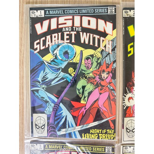 234 - VISION AND THE SCARLET WITCH #1 - 4. Complete 4 issue Limited series. First solo series featuring Vi... 