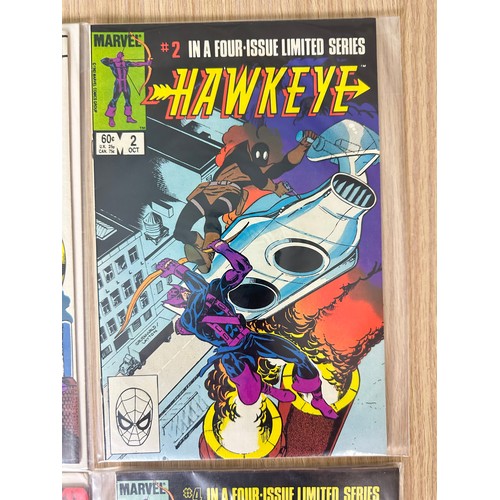 237 - HAWKEYE #1 - 4. Complete 4 issue limited series. Featuring origin of Hawkeye and Mockingbird. All VF... 