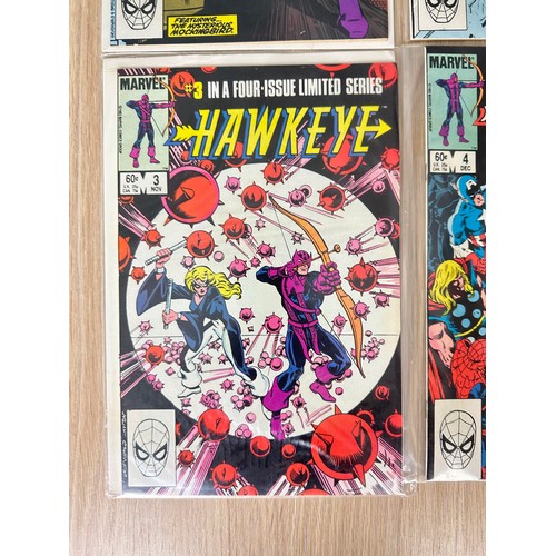 237 - HAWKEYE #1 - 4. Complete 4 issue limited series. Featuring origin of Hawkeye and Mockingbird. All VF... 