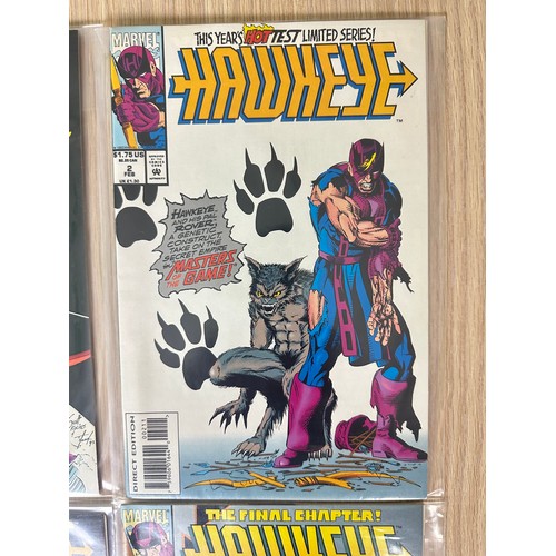 238 - HAWKEYE Vol. 2. #1 - 4. Complete Four issue Limited Series. All VFN/NM Condition. Marvel Comics 1994... 