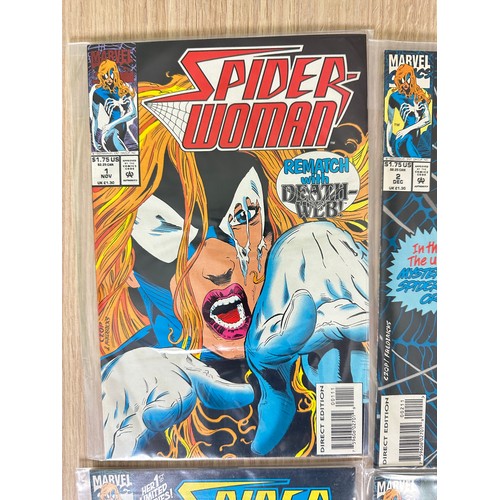 239 - SPIDER-WOMAN Vol.2. #1 - 4. Complete Four issue Limited Series. First solo title featuring Julia Car... 